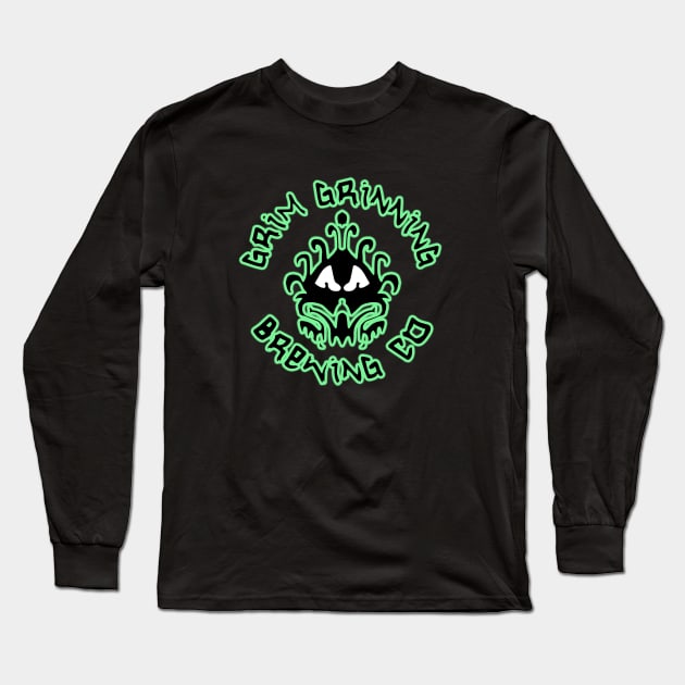 Grim Grinning Brewing Co Glow Long Sleeve T-Shirt by FandomTrading